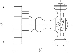 Milacio Крючок Villena MC.902.SL двойной серебро – фотография-2